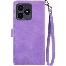 SZY Mall Realme Not 50 Çok Renkli Flip Fermuar Tarzı Cüzdan Yuvası Için Flip Case (Yurt Dışından)