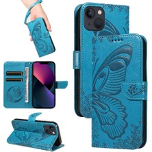 SZY Mall Kredi Kartı Yuvası ile IPhone 13 Mini Yüksek Kalite Deri Için Flip Case (Yurt Dışından)