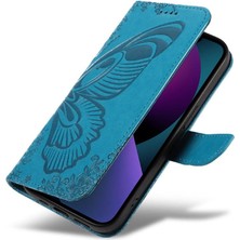 SZY Mall Kredi Kartı Yuvası ile IPhone 13 Mini Yüksek Kalite Deri Için Flip Case (Yurt Dışından)