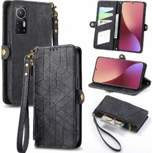 SZY Mall Xiaomi 12 Için Flip Case Deri Çanta Basit Iş Kapak Çevirin Cüzdan (Yurt Dışından)