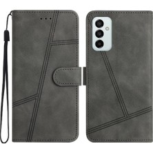 SZY Mall Samsung Galaxy M23 5g Flip Case Için Folio Bilek Kayışı Kart Yuvaları Pu (Yurt Dışından)