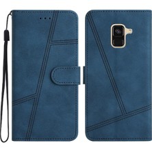 SZY Mall Samsung Galaxy A8 Artı 2018 Tam Koruma Için Flip Case Cüzdan Pu Bilek (Yurt Dışından)