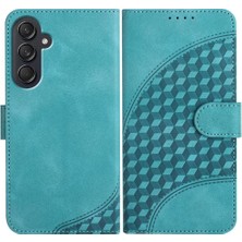 SZY Mall Samsung Galaxy M55 Darbeye Deri Kılıf Için Flip Case Geometrik Desen (Yurt Dışından)