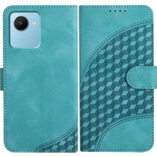 SZY Mall Realme C30 Manyetik Kart Tutucu Için Flip Case Darbeye Deri Kılıf Flip (Yurt Dışından)