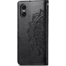 SZY Mall Sony Xperia 10 Vı Flip Kapak Için Flip Case Deri Kılıf Basit Iş (Yurt Dışından)