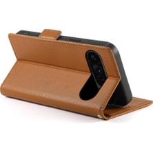 SZY Mall Google Piksel 9 Pro Flip Günlük Kullanım Için Flip Case Iş Cüzdan Kart Yuvaları (Yurt Dışından)