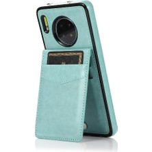 SZY Mall Huawei Mate 30 Manyetik Toka Kickstand Kart Tutucu ile Uyumlu (Yurt Dışından)