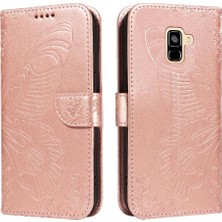 Manyi Mall Samsung Galaxy A8 2018 Için Flip Case Kredi ile Ayrılabilir El Kayışı (Yurt Dışından)