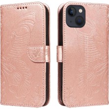 SZY Mall Kredi Kartı Yuvası ile IPhone 13 Mini Yüksek Kalite Deri Için Flip Case (Yurt Dışından)