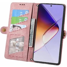 SZY Mall Infinix Not 40 Cüzdan Için Flip Case Basit Iş Kapak Kapak Darbeye (Yurt Dışından)