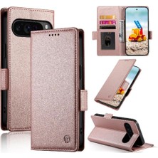 SZY Mall Google Piksel 9 Pro Flip Günlük Kullanım Için Flip Case Iş Cüzdan Kart Yuvaları (Yurt Dışından)