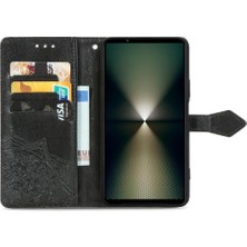 Manyi Mall Sony Xperia 1 Vı Flip Kapak Için Flip Case Basit Iş Deri Kılıf (Yurt Dışından)