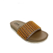 Pienn 20044-003 Anatomik Fashion Taşlı  Kadın Terlik