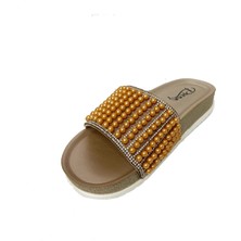 Pienn 20044-003 Anatomik Fashion Taşlı  Kadın Terlik