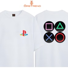 Ors Trend Playstation Baskılı Oversize Tişört