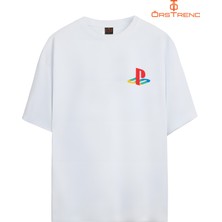 Ors Trend Playstation Baskılı Oversize Tişört