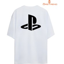 Ors Trend Playstation Baskılı Oversize Tişört