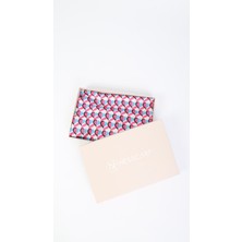 Nesscarf Kalp Desenli Pembe Soft Eşarp 95X95