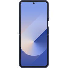 Samsung Galaxy Flip6 Yüzüklü Slikon Kılıf -  Mavi