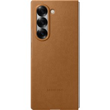 Samsung Galaxy Fold6 Vegan Deri Kılıf - Taba