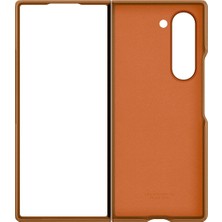Samsung Galaxy Fold6 Vegan Deri Kılıf - Taba