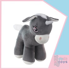 Dada Toys Unicorn Boynuzlu Ponny At Peluş Uyku Arkadaşi 34 cm Antrasit 12