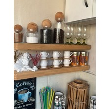 Yggdrasil Home Decor Dekoratif Doğal Ahşap  2’li Takım (Gizli Aparatlı Raf)