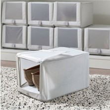 IKEA Hemmafıxare Ayakkabı Kutusu, Beyaz-Gri, 23X34X19 cm
