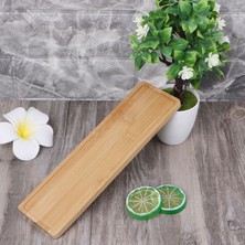 Xifu Shop B 8cm Tarzı Elips Şekilli Bambu Ahşap Tabak Saksı Mini Bitki Çiçek Saksı Standı Succulent Saksı Tepsi Basit Şık Tasarım Ev Balkonu (Yurt Dışından)
