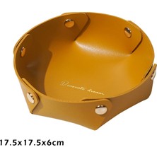 Xifu Shop B Sarı-M Tarzı Deri Anahtar Cüzdanı Bozuk Para Kağıt Peçete Saklama Tepsi Masa Üstü Atıştırmalık Tabak Katlanabilir Masa Dekorasyonu Süs Eşyaları Sıralama Tepsi Organizatörü (Yurt Dışından)