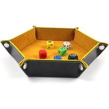 Xifu Shop B No.3 Tarzı Hediyelik Oyun Zarlarını Saklama Kutusu Altıgen Zar Tepsi Katlanabilir Kumaş Zarf Kutusu Ev Dekorasyonu - 17.5cm (Yurt Dışından)