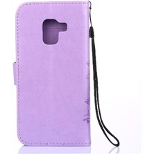 Manyi Mall Samsung Galaxy A8 2018 Pu Deri Kart Tutucu Kickstand Için Filp Durumda (Yurt Dışından)