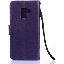 Manyi Mall Samsung Galaxy A8 2018 Pu Deri Kart Tutucu Kickstand Için Filp Durumda (Yurt Dışından)