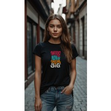 Baskiup Kadın Baskılı T-Shirt Kadın Tişört