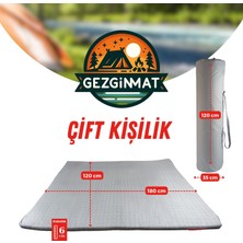 Xpermate Gezginmat Kamp Yatağı Çift Kişilik Taşıma Çantalı Kamp Minderi Çadır Matı Su Itici Kumaş 120X180X6CM