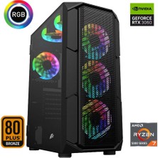 Xaser XSR631 Ryzen 7 5700X 32GB Ram 512GB M.2 Nvme SSD 12GB RTX3060 24"curved 180Hz Oyun Bilgisayarı