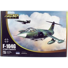 Kinetic K48083 1/48 F-104G (Luftwaffe Starfighter) Savaş Uçağı, Plastik Model Kiti