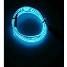 Point Araç Içi Neon Ledi Ip LED Torpido Ledi 2 Metre Neon LED Buz Mavisi Ice Blue