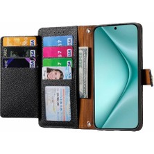 Manyi Mall Huawei Pura 70 Için Flip Case Aşk Deri Kılıf Cüzdan Fermuar Darbeye (Yurt Dışından)