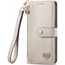 Manyi Mall Huawei Pura 70 Için Flip Case Aşk Deri Kılıf Cüzdan Fermuar Darbeye (Yurt Dışından)