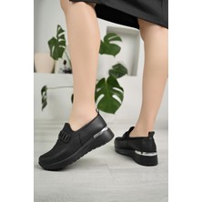 Nesil Shoes Wiss 330 Siyah Anatomik Kadın Ayakkabı