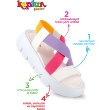 Kaptan Junior Kız Çocuk  Ayakkabı Sandalet  Poyk 505