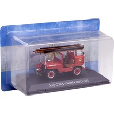 1:43 Atlas 1946 Jeep CJ2A Bomberos Itfaiye