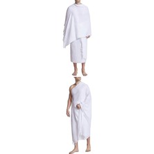 Tawlu  Bambu İhram Takımı 100 x 220, %100 bambu, 1250gr. Yumuşak, Beyaz renkli, Hac ve Umre ibadeti için.