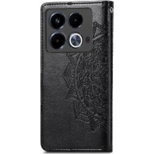 Manyi Mall Infinix Not 40 Flip Kapak Kılıf Için Flip Case Zarif Desen (Yurt Dışından)