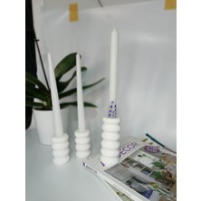 Mile Concept Dekoratif Beton Şamdan/mumluk Seti 3lü Set
