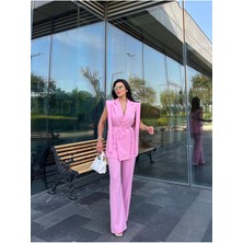 Zf Butik Yelekli Takım Kadınlar İçin Modern Stil Özel Günlerde Tercih Edin