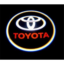 Toyotaaraçlar Için Pilli Yapıştırmalı Kapı Altı LED Logo-Projektör