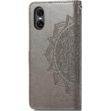 Manyi Mall Sony Xperia 10 Vı Flip Kapak Için Flip Case Deri Kılıf Basit Iş (Yurt Dışından)