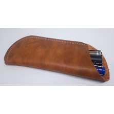 Mahfuz Hakiki Deri El Emeği Özel Kalemleriniz Için Kalem Kutu 17,5 cm 7 cm ( 3-4 Kalem Için )  8T12